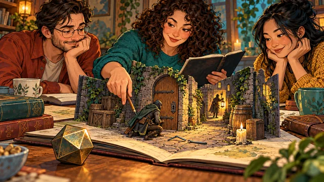 A failed lockpicking attempt leaves the door shut, the tool bent, and a watch lantern approaching as the GM considers the changed situation.